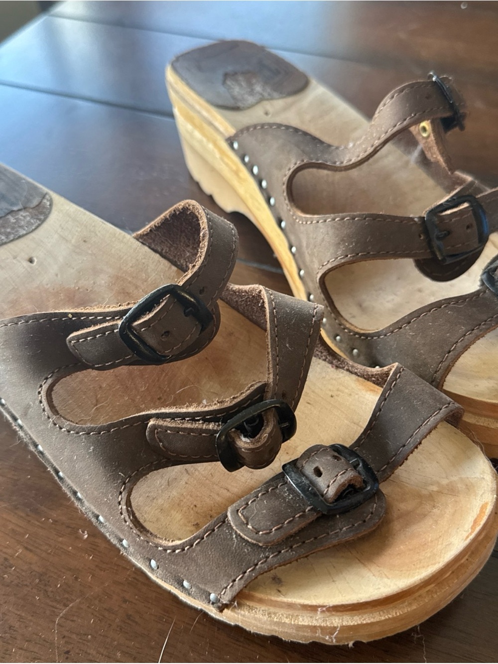 Troentorp “Daisy” Swedish Clogs - Brown Nubuck - Women’s US 8.5 / EU 39 - Wooden